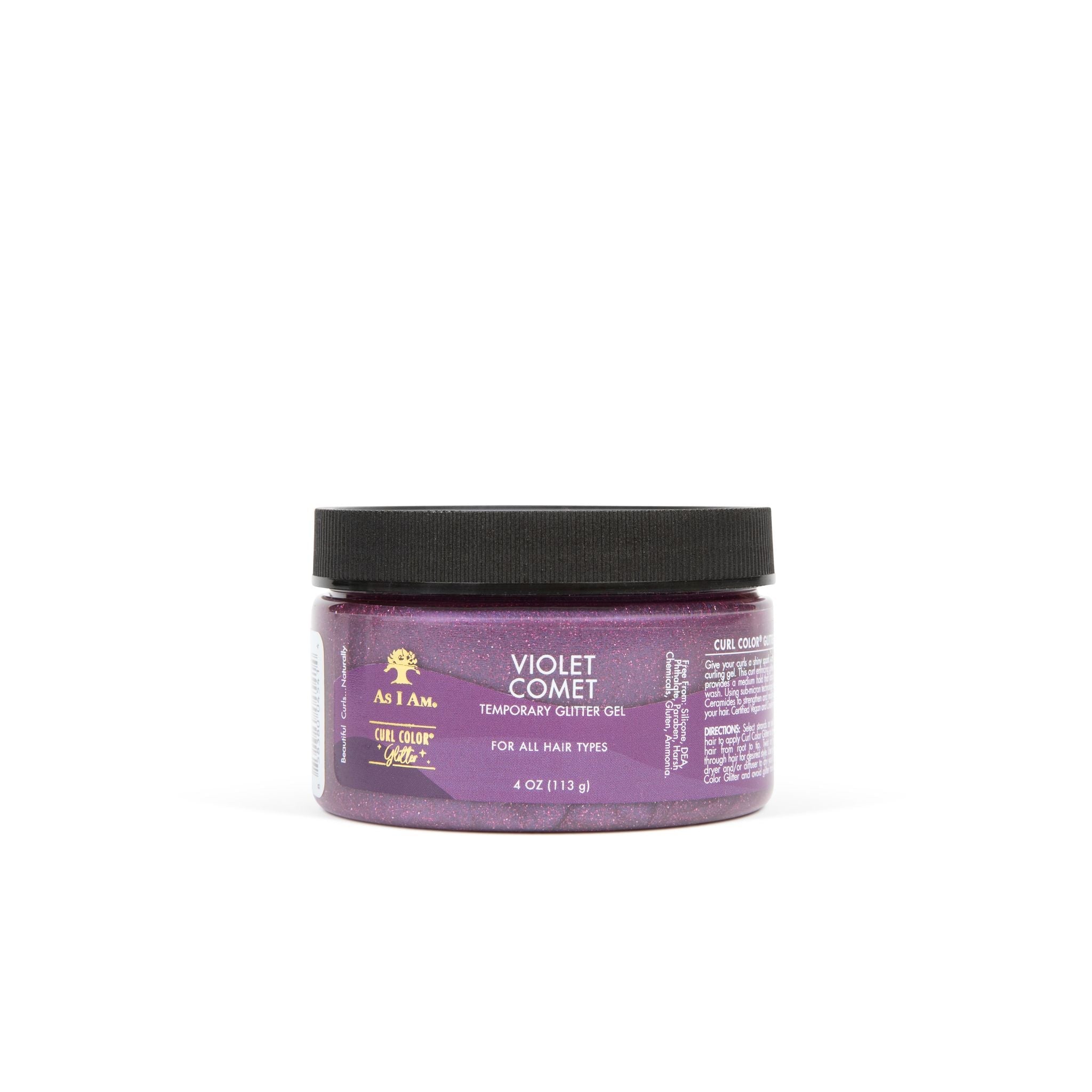 Curl Color Glitter Violet Comet