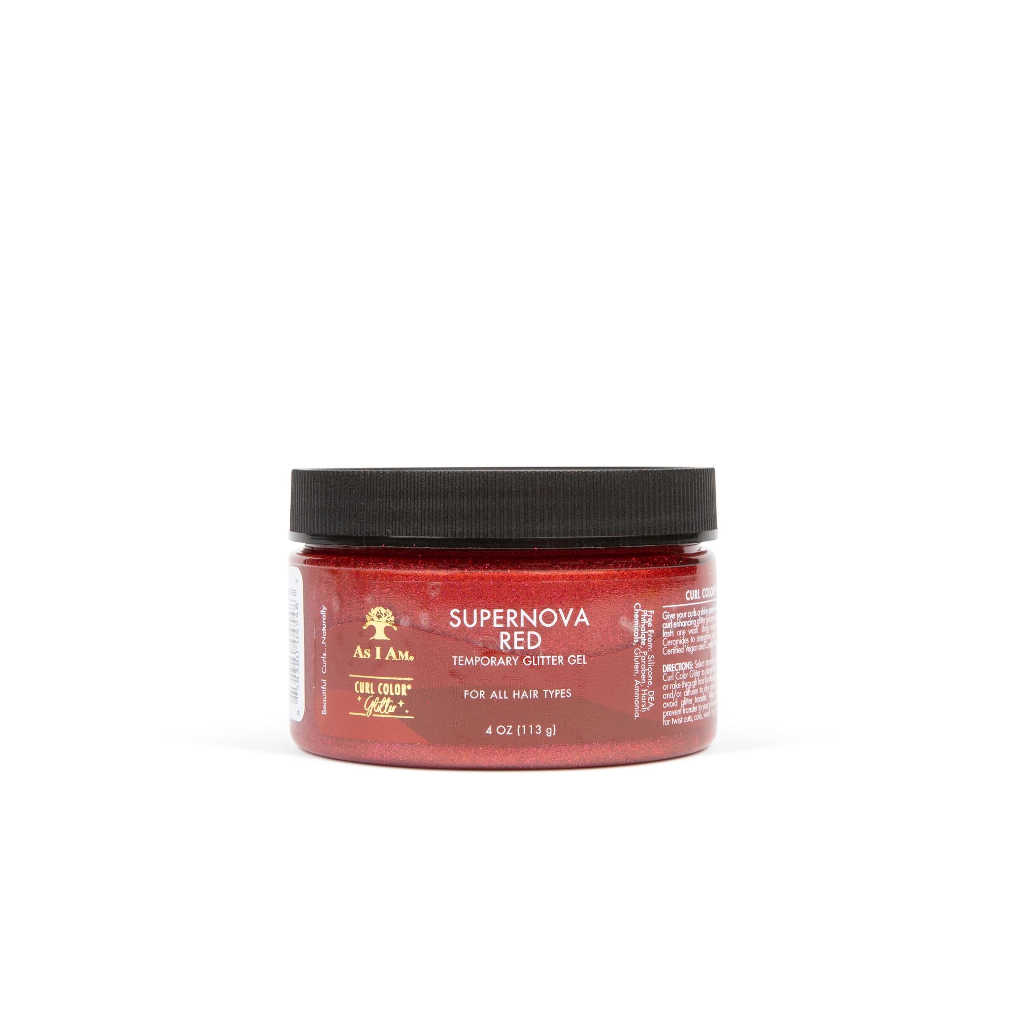 Curl Color Glitter Supernova Red